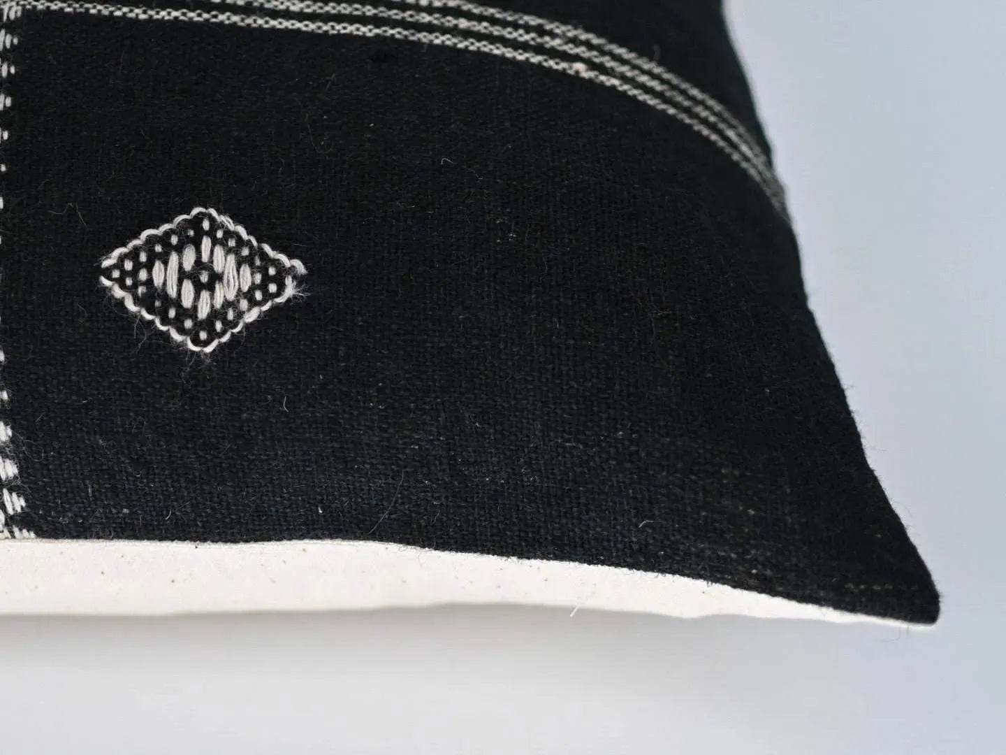 Ollie Stripe Black Pillow Cover Pillow Covers