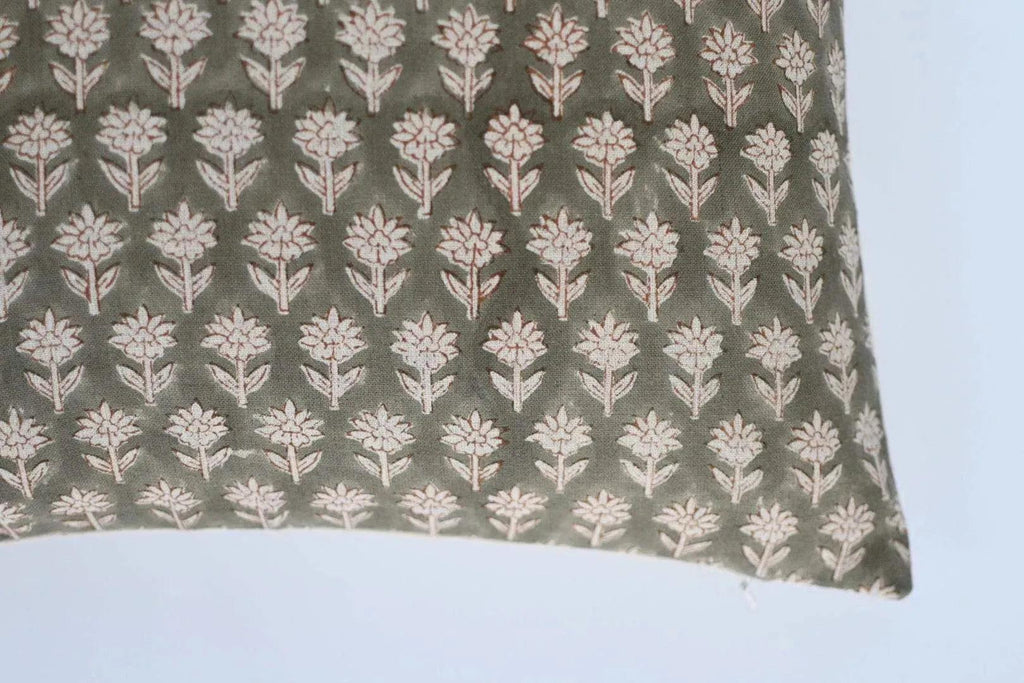 Sophia Ditsy Prints Sage Pillow Cover Pillow Covers