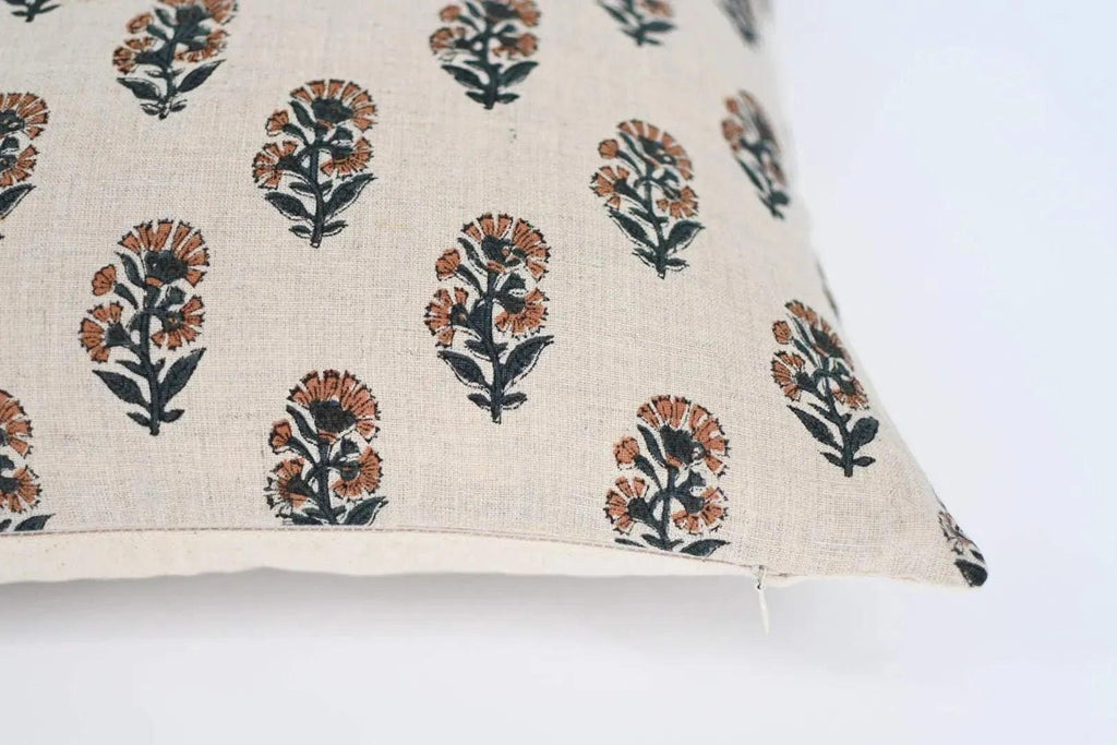 Lucy Ditsy Prints Warm White Pillow Cover Pillow Covers