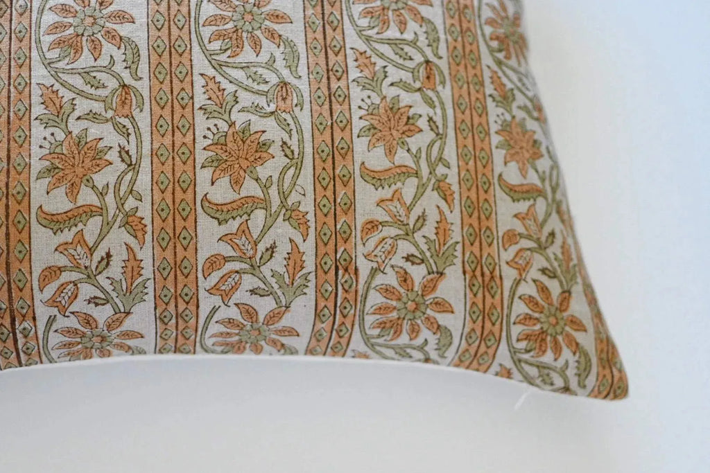 Serah Botanical Print Warm White Pillow Cover Pillow Covers