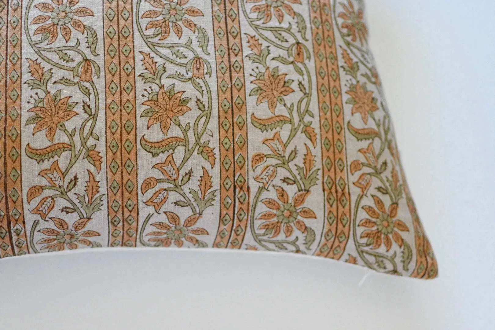 Serah Botanical Print Warm White Pillow Cover Pillow Covers