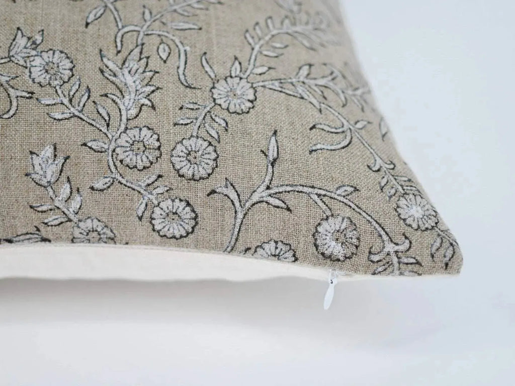 Harry Botanical Print Warm White Pillow Cover Pillow Covers