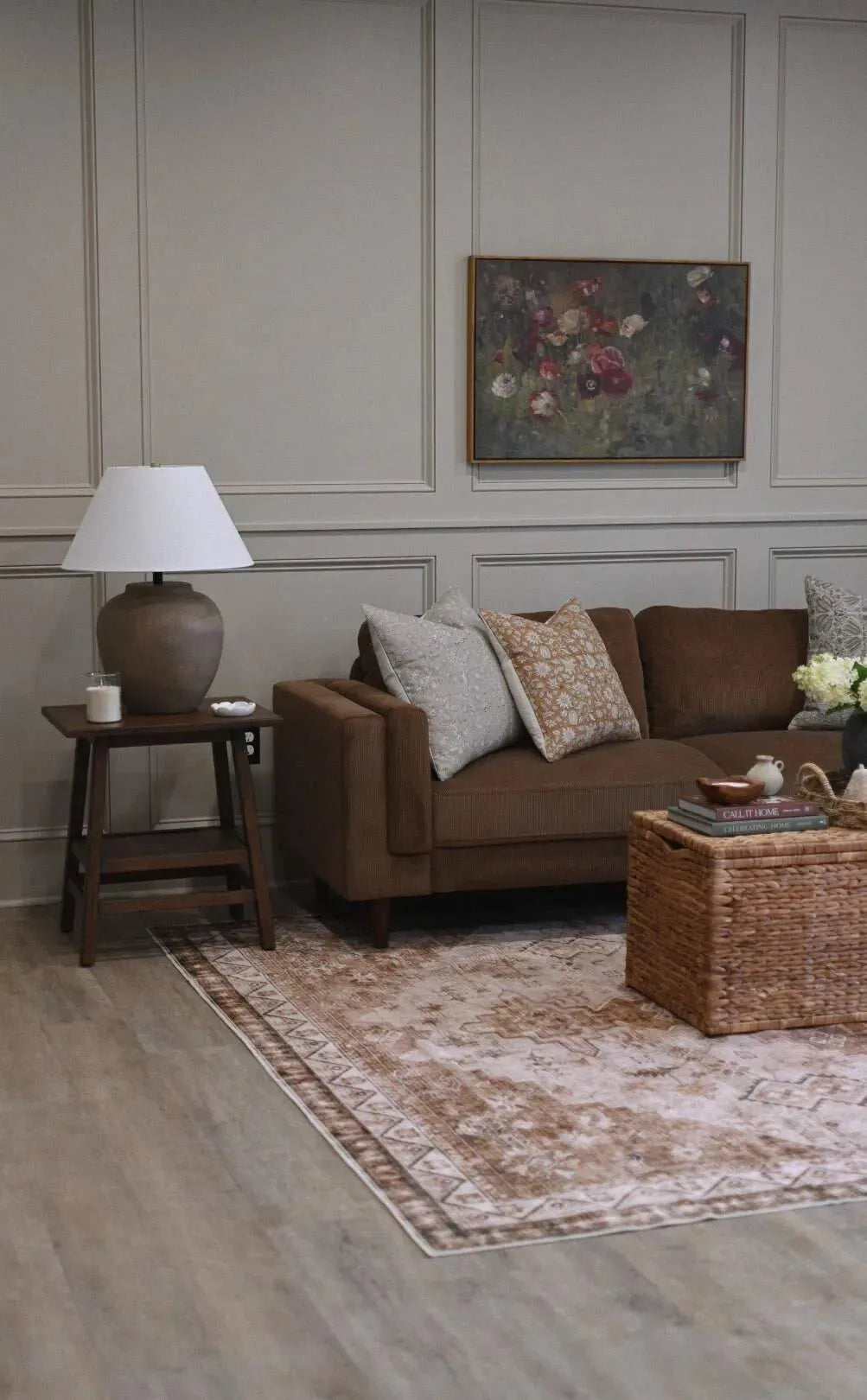 Harry Botanical Print Warm White Pillow Cover Pillow Covers