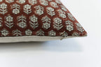 Scarlett Ditsy Prints Saddle Brown Pillow Cover Pillow Covers