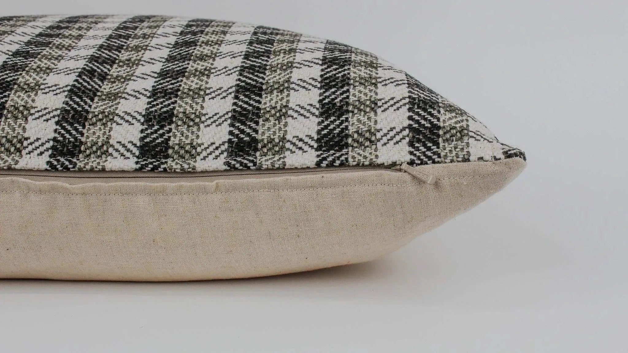 Magnus Check Ash Grey Pillow Cover Pillow Covers