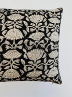 Phoebe Botanical Print Black Pillow Cover Pillow Covers