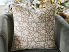 Molly Botanical Print Deep Caramel Pillow Cover Pillow Covers