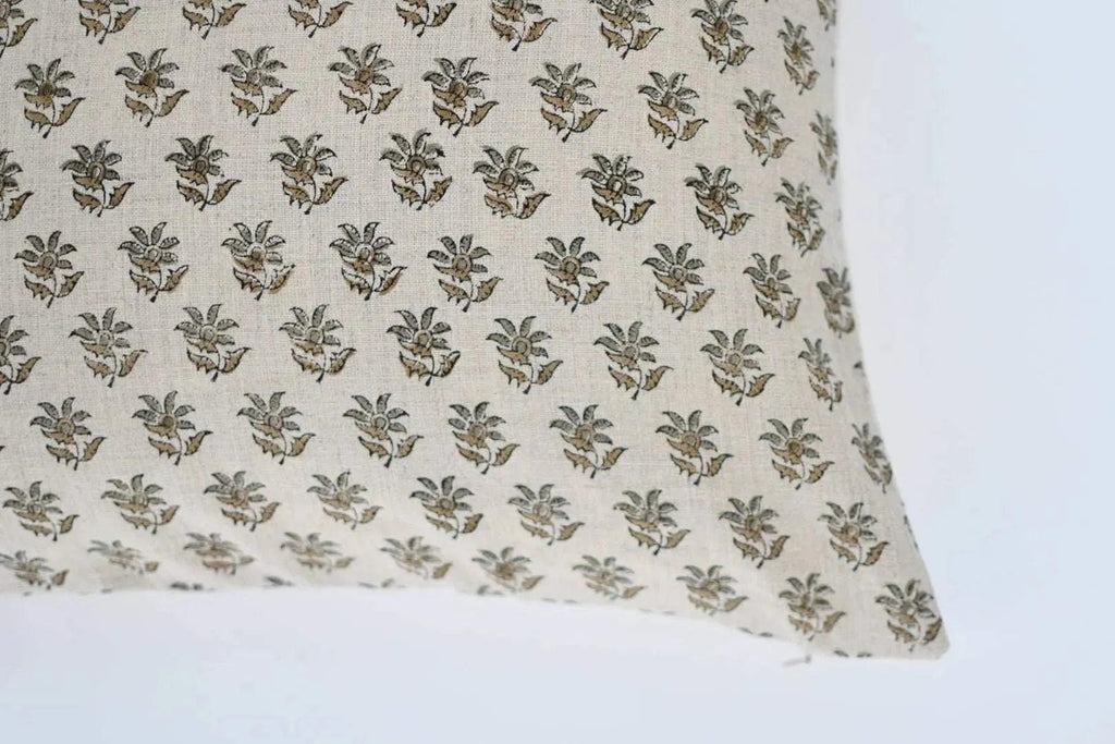 Julia Ditsy Prints Warm White Pillow Cover Pillow Covers