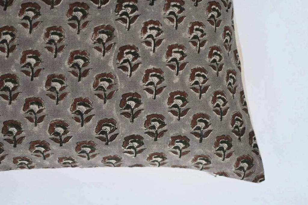 James Ditsy Prints Ash Grey Pillow Cover Pillow Covers