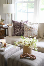 Anastasia Abstract Natural Linen Pillow Cover Pillow Covers