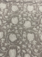 Vivienne Block Print Upholstery Cotton Fabric Cotton Fabric
