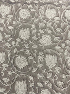 Vivienne Block Print Upholstery Cotton Fabric Cotton Fabric