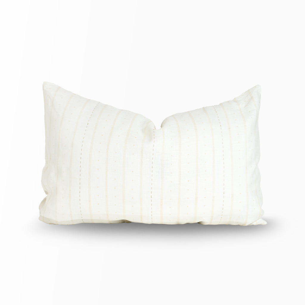 Striped Geometry Lumbar Cushion Cover