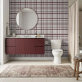 Ashford Plaid (Maroon) Wallpaper