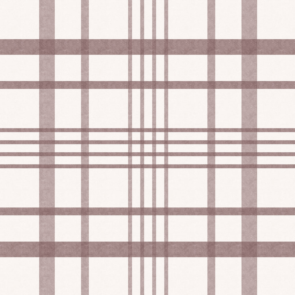 Ashford Plaid (Maroon) Wallpaper