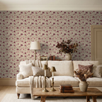 Mulberry Chintz Wallpaper