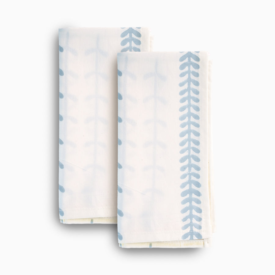 Striped Leaves Table Napkin Napkins