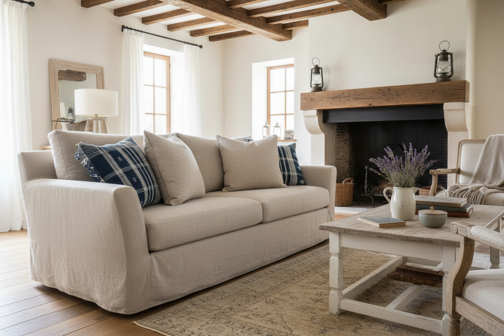 Harold Stripe Marine Blue Pillow Cover Pillow Covers