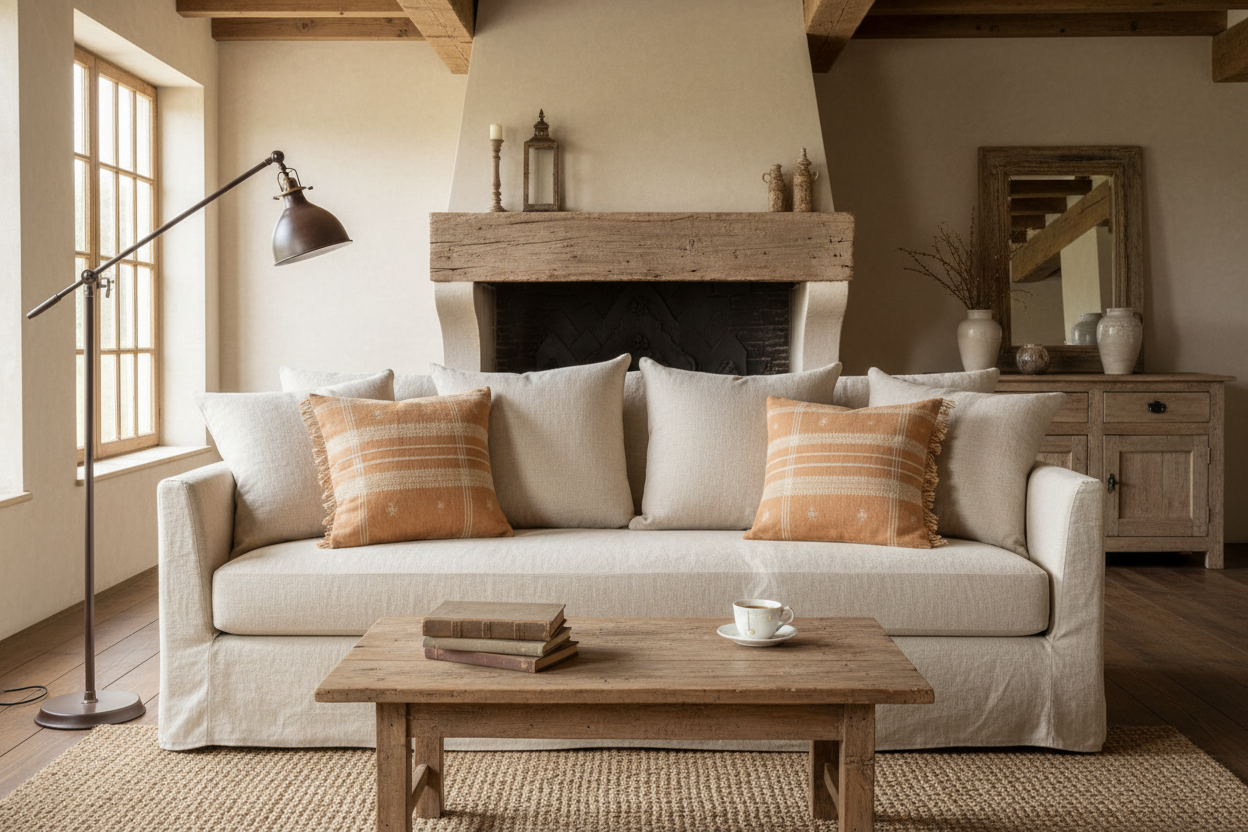 Albert Stripe Butternut Gold Pillow Cover Pillow Covers