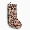 Black Floral with Scarlett Block Print Stocking Stockings
