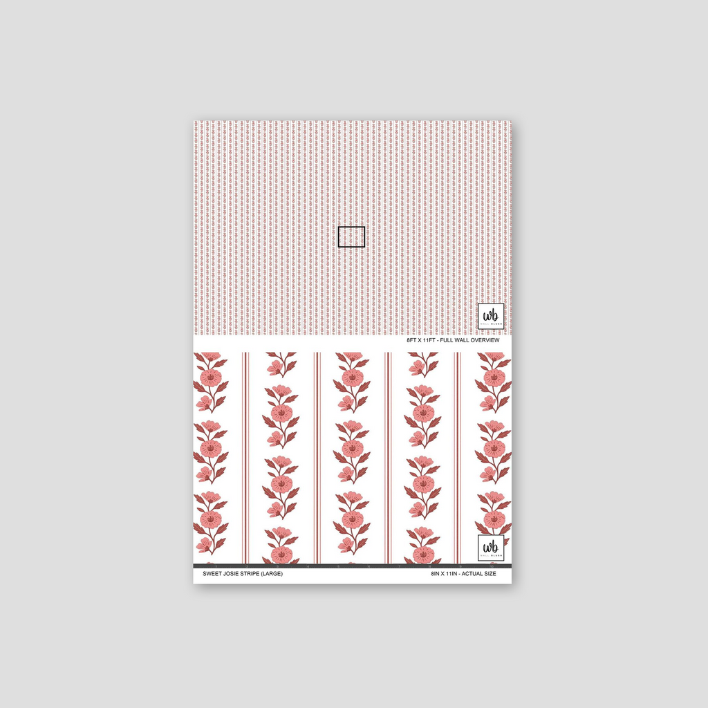 Sweet Josie Stripe (Large) Wallpaper