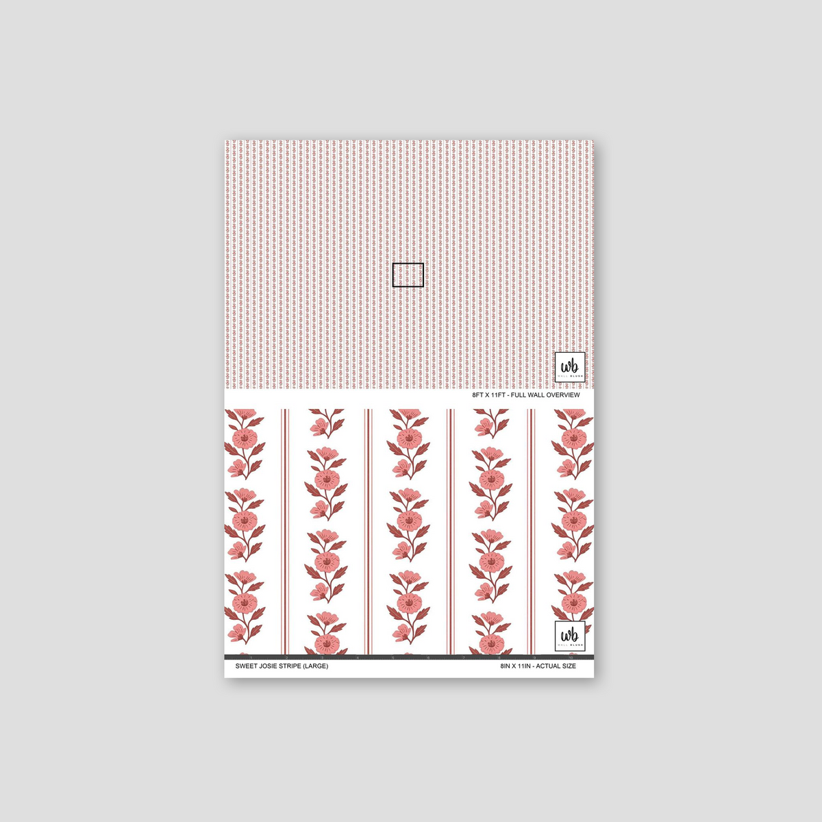 Sweet Josie Stripe (Large) Wallpaper