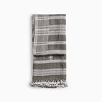 Handwoven Vintage Bhujodi Bed Throw -Olive Green - 50" x 90" Handloom Throws