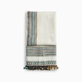Handwoven Vintage Bhujodi Bed Throw - Seaside - 40 x 90 Handloom Throws
