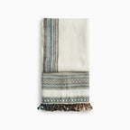 Handwoven Vintage Bhujodi Bed Throw - Seaside - 40 x 90 Handloom Throws