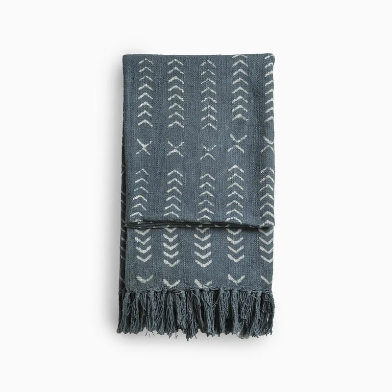 Wander Trails Block Printed Throw Throws