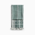 Handwoven Vintage Bhujodi Bed Throw Deep Olive Green Handloom Throws