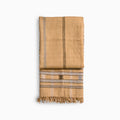 Handwoven Vintage Bhujodi Bed Throw Peach Handloom Throws