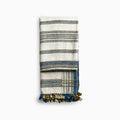 Handwoven Vintage Bhujodi Bed Throw -Neutral - 50" x 90" Handloom Throws