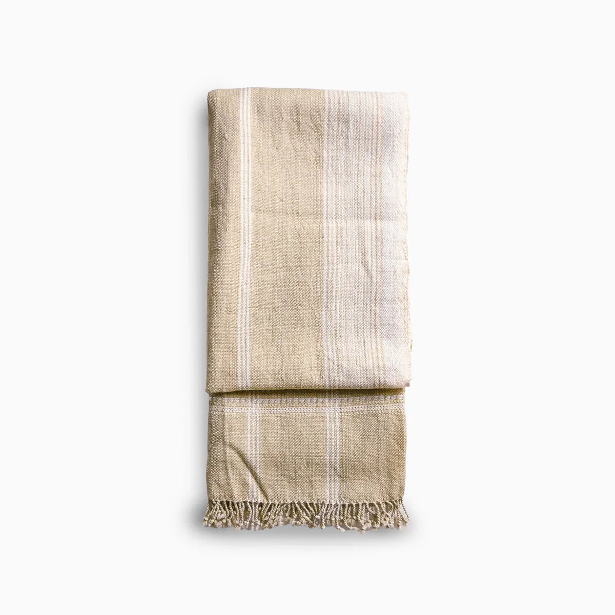 Bhujodi Vintage Handwoven Wool Bed Throw – Golden Yellow Handloom Throws
