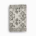 Hand Block Print Table Runner – White & Fern Green